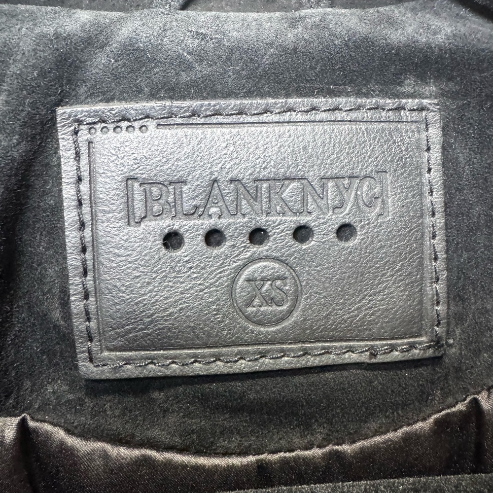 BLANKNYC Black Suede Moto Jacket – 100% Leather – Size XS - Picture 7 of 9